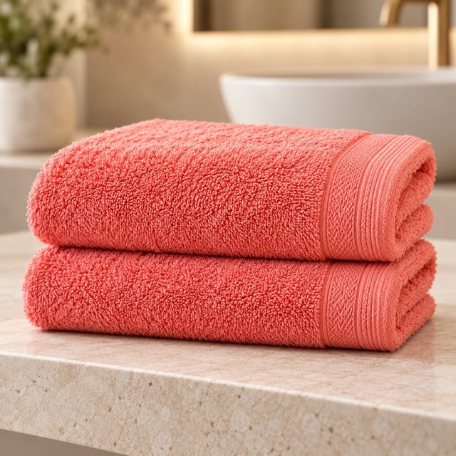 Welspun Elite Splendor Set of 2 Hand Towels in Apricot, team uniform