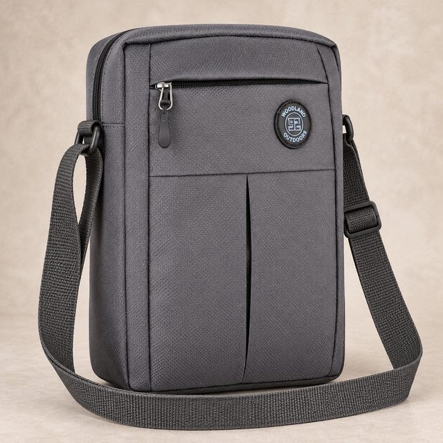 Woodland Cross Body Bag in Grey, bulk order with company logo