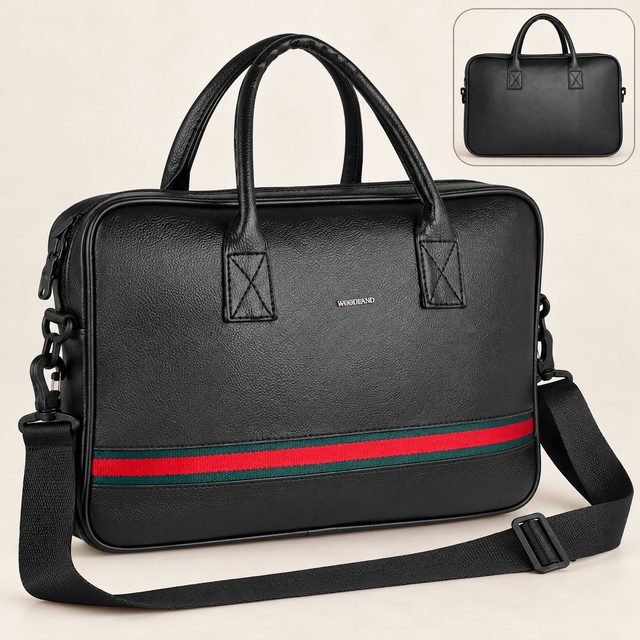 Woodland Cross Body Laptop Bag in Black, sales team reward