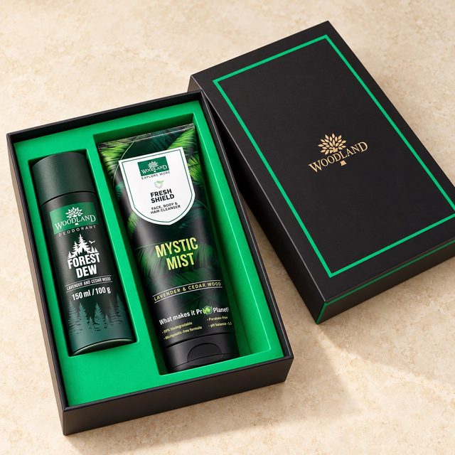 Woodland Deodorant & Shower Gel Gift Set in Forest Dew, team uniform