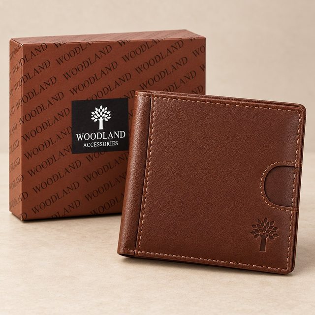 Woodland Men's Wallet in Brown, dealer meet gift