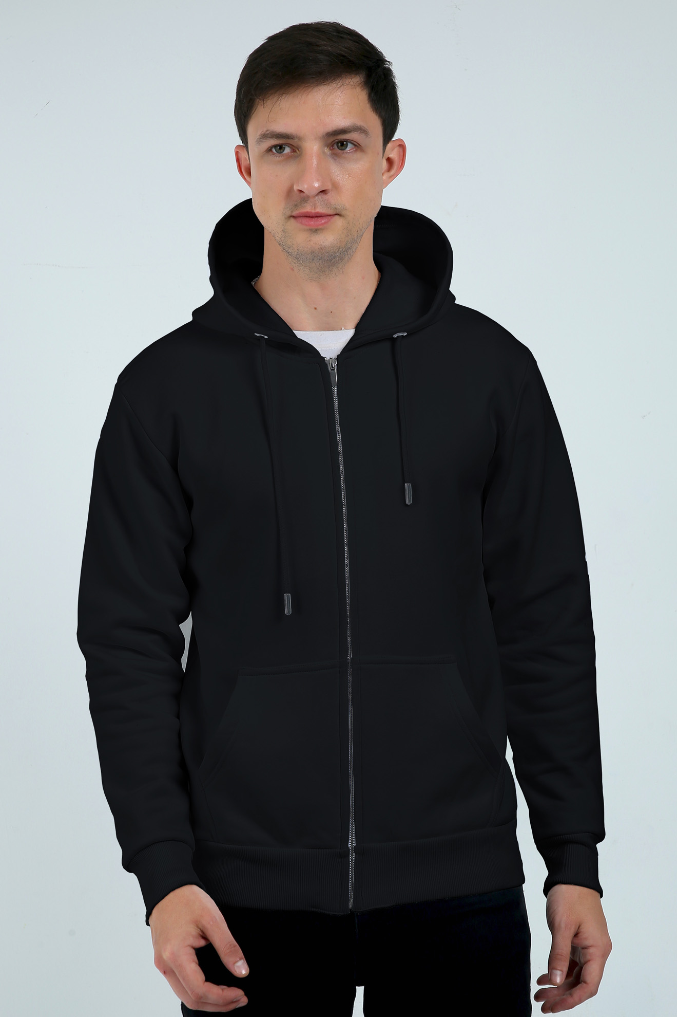 YuBingo Unisex Fleece Heavyweight Zip Hoodie - Premium Cotton Blend, Bio Washed, Comfortable & Stylish