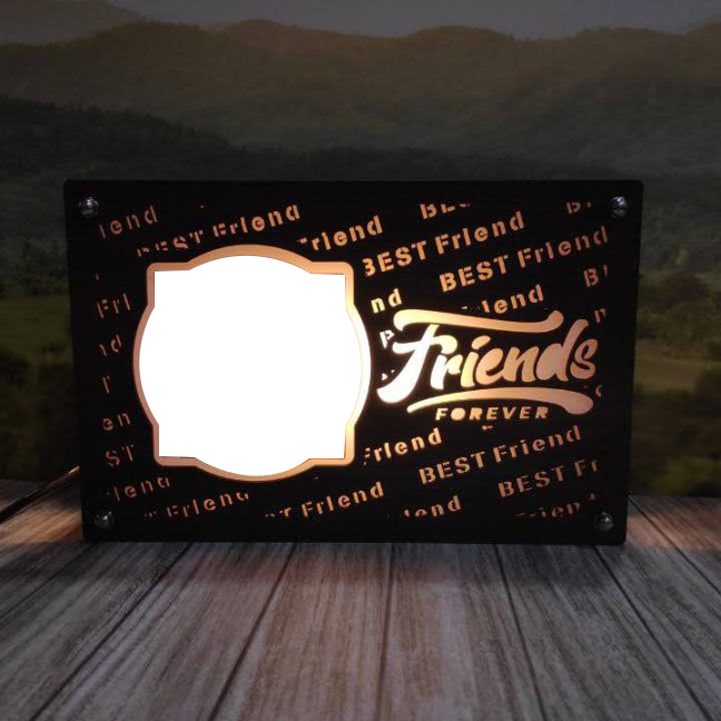 Warm White Best Friend LED Frame