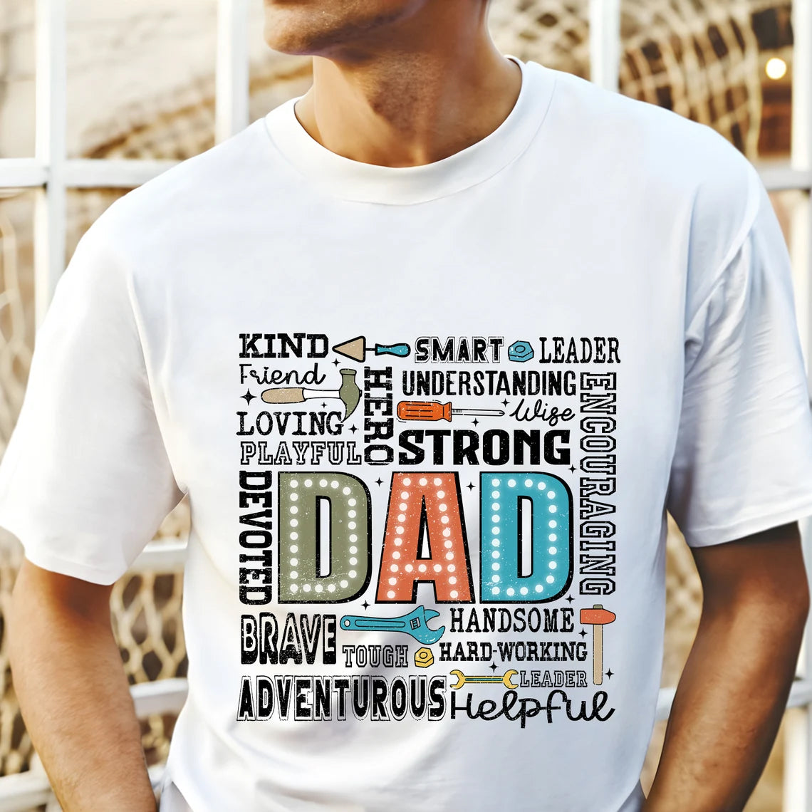 100% Cotton Father's Day T-Shirt - Dad Quotes Design