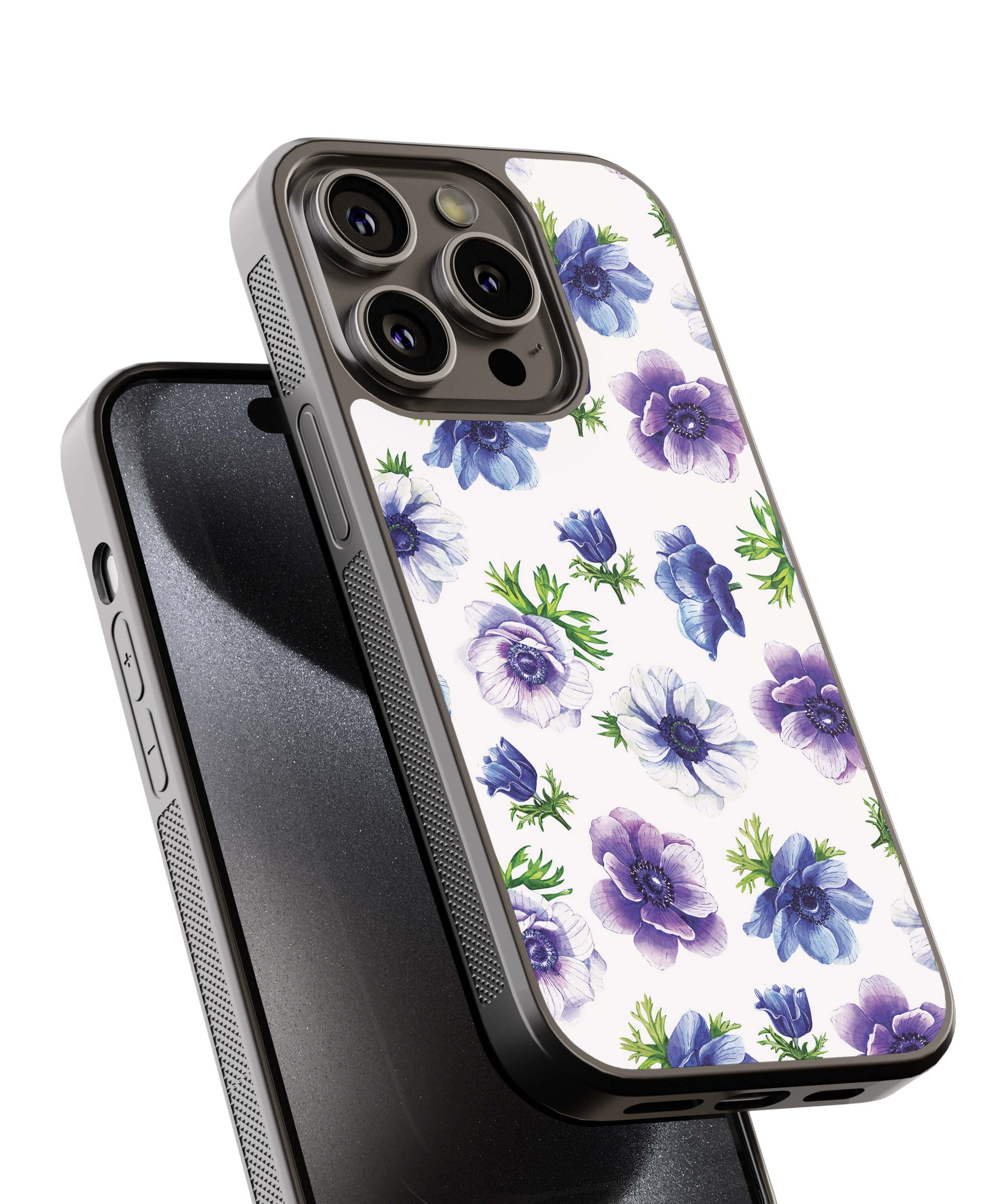 Amazing Flowers Back Cover for 2D Hybrid TPU And Metal CaseIK0042Hybrid Metal TPU