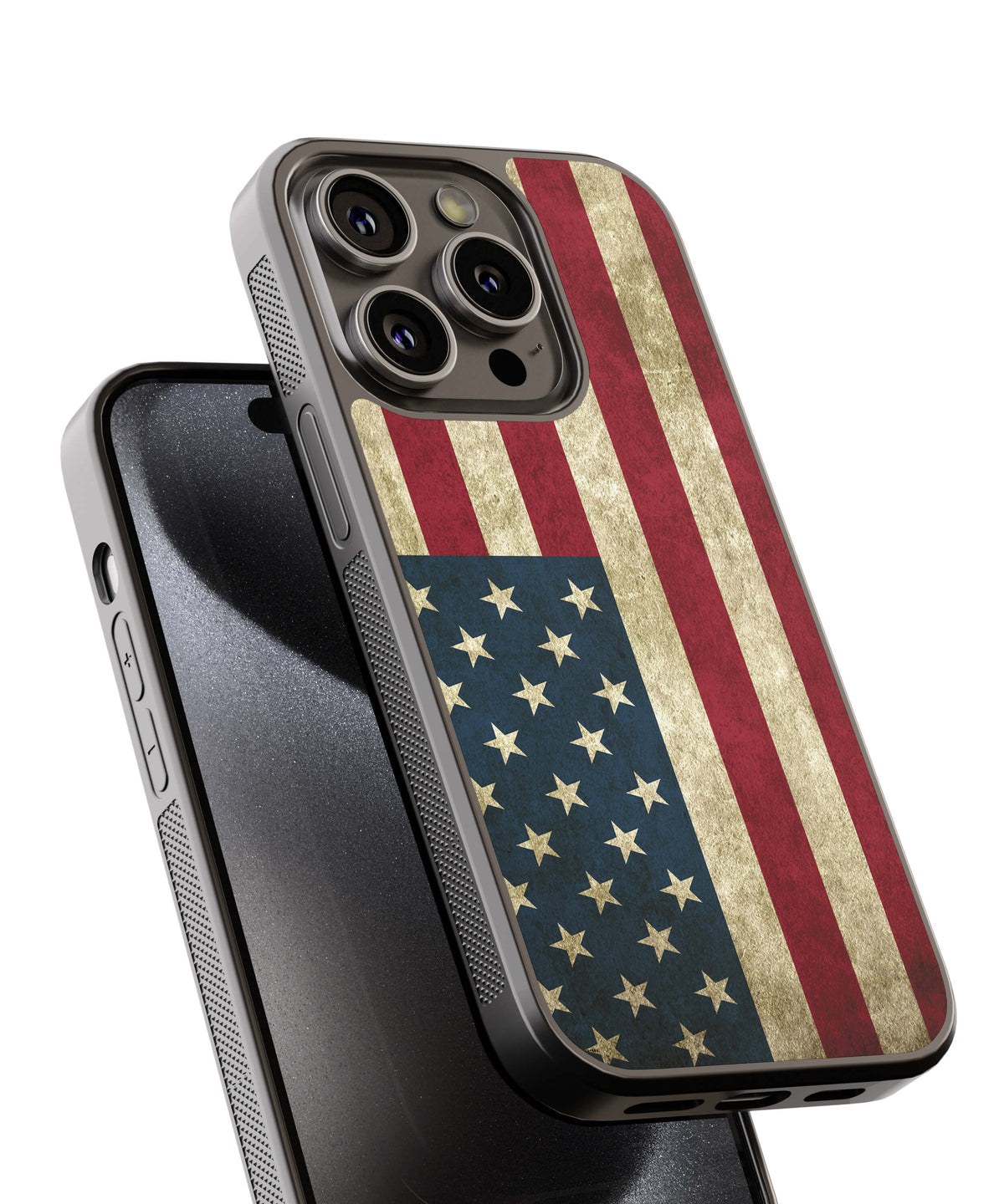 American Flag Back Cover for 2D Hybrid TPU And Metal CaseA0099Hybrid Metal TPU