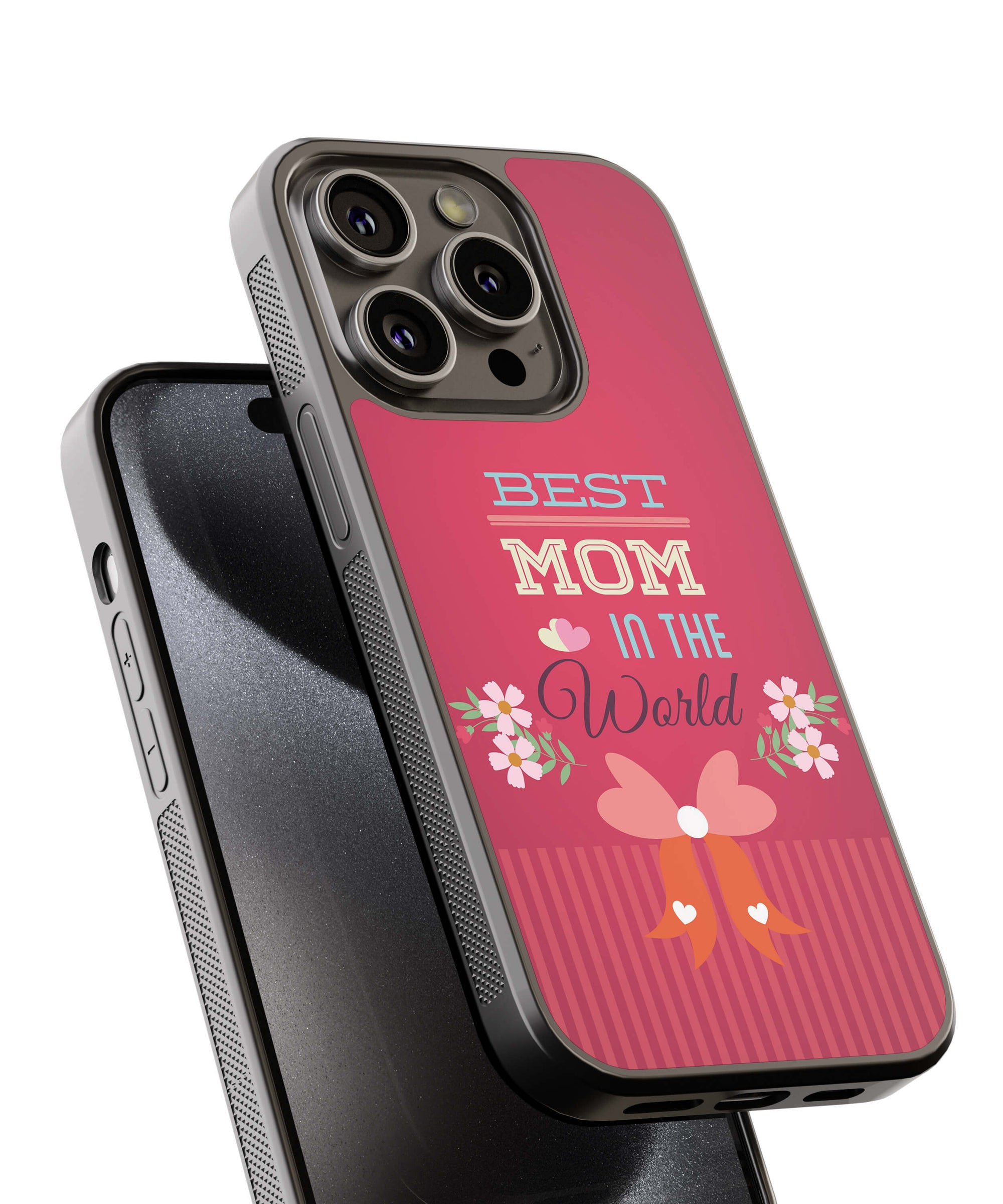 Best Mom in the World Back Cover for 2D Hybrid TPU And Metal CaseG0357Hybrid Metal TPU