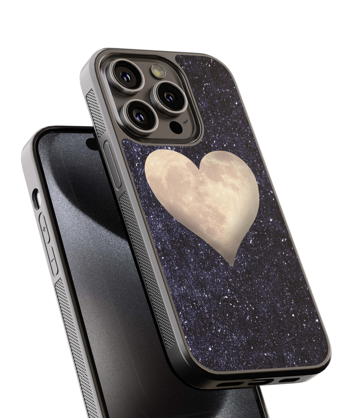 Big Heart Back Cover for 2D Hybrid TPU And Metal CaseA0175Hybrid Metal TPU