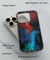 Black Abstract Back Cover for 2D Hybrid TPU And Metal CaseGF0024Hybrid Metal TPU