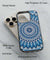 Blue Mandala Design Back Cover for 2D Hybrid TPU And Metal CasePS1327Hybrid Metal TPU