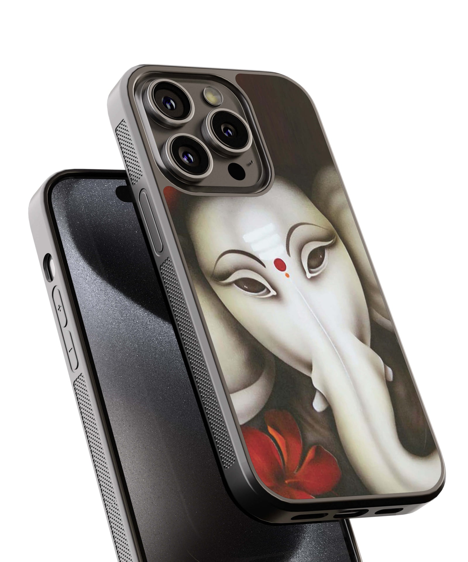 Calm Ganesha Back Cover for 2D Hybrid TPU And Metal CaseD1543Hybrid Metal TPU