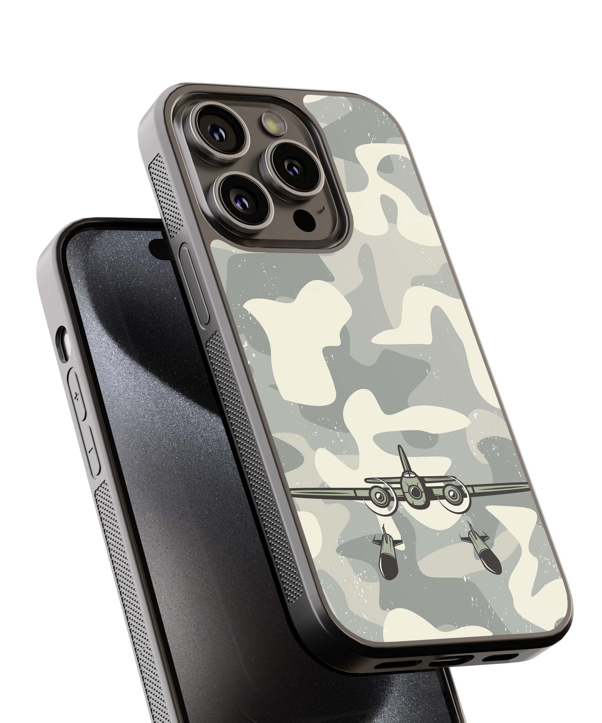 Camouflage Air Back Cover for 2D Hybrid TPU And Metal CaseGF0108Hybrid Metal TPU