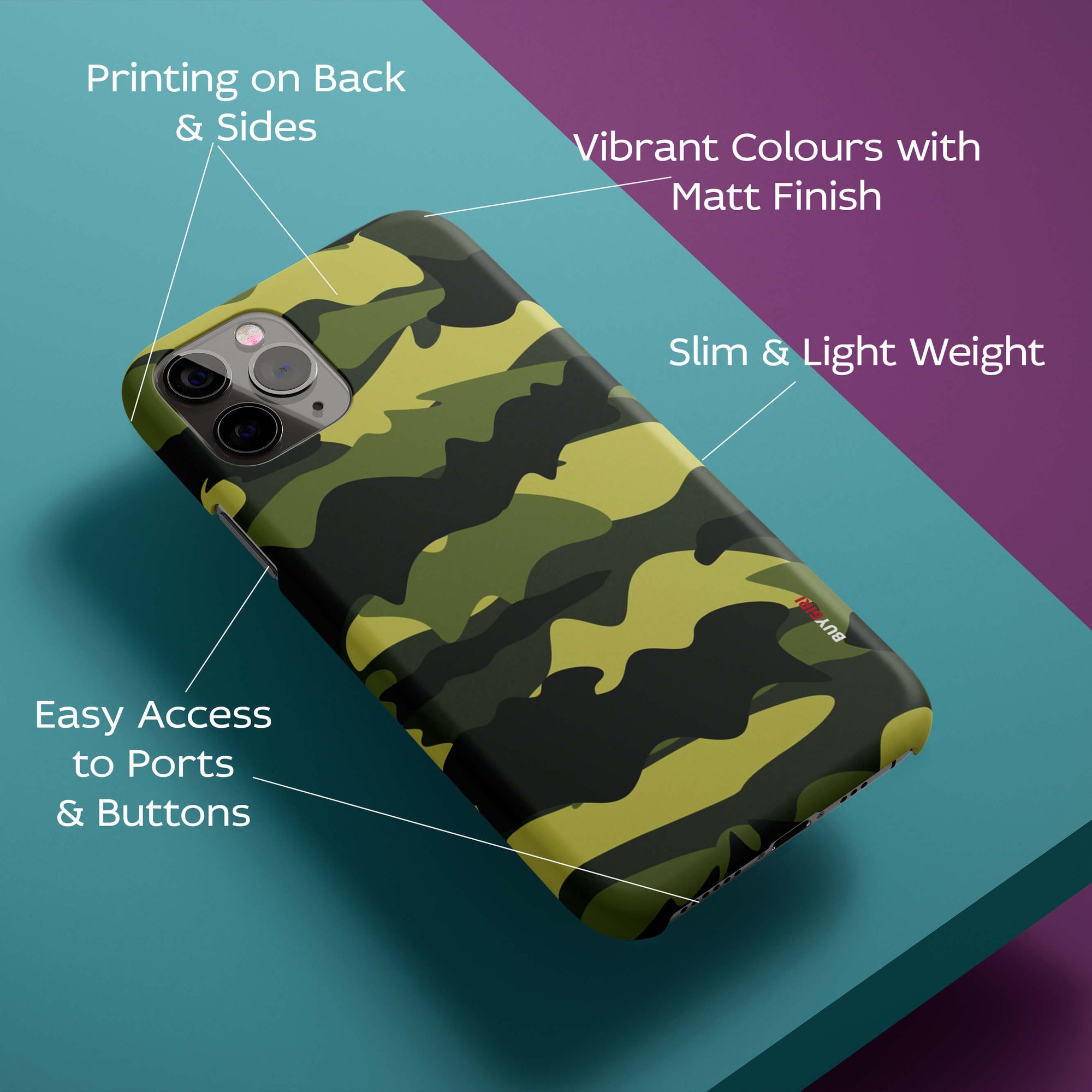 Camouflage Back Cover for HardPlasticBG0066Hard Plastic