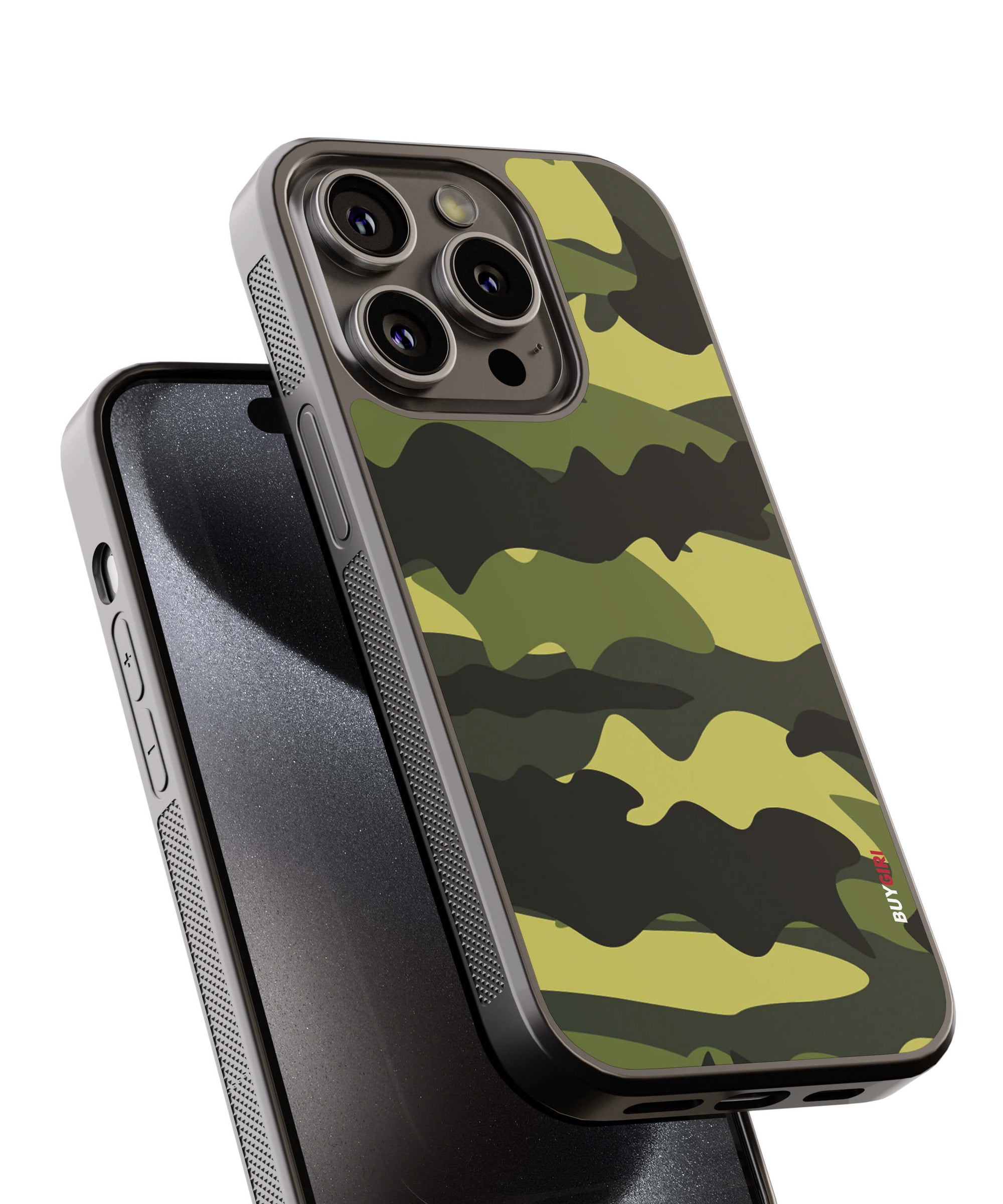 Camouflage Back Cover for 2D Hybrid TPU And Metal CaseBG0066Hybrid Metal TPU