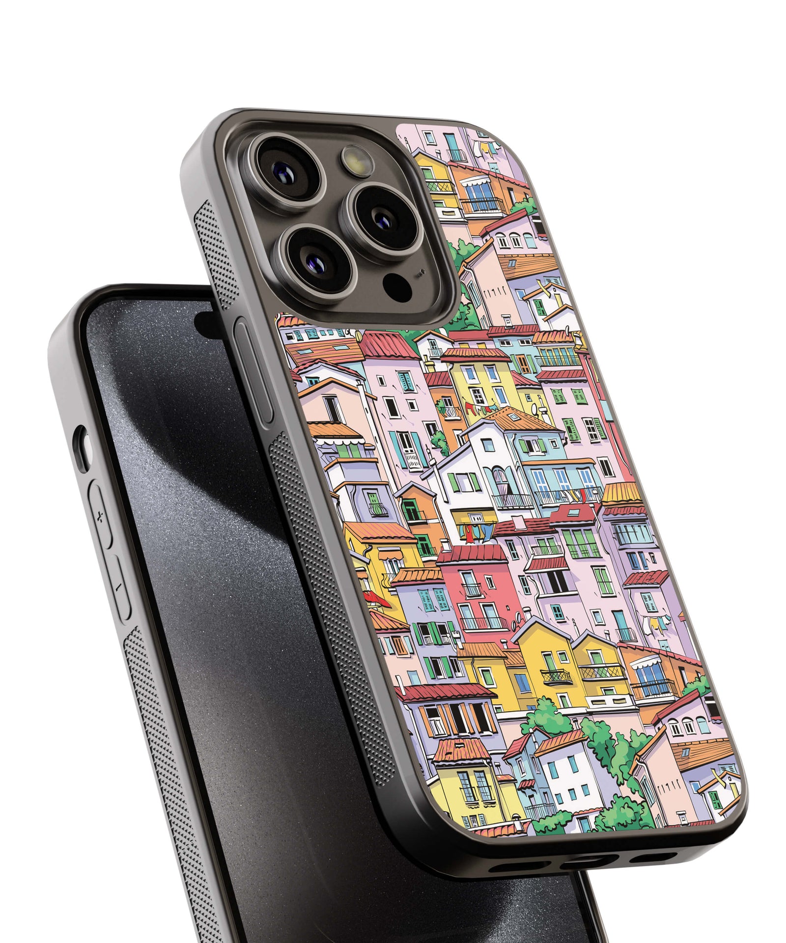 City Collage Back Cover for 2D Hybrid TPU And Metal CaseGF0020Hybrid Metal TPU