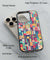 Colourful Repeating Pattern Back Cover for 2D Hybrid TPU And Metal CaseAA0038Hybrid Metal TPU