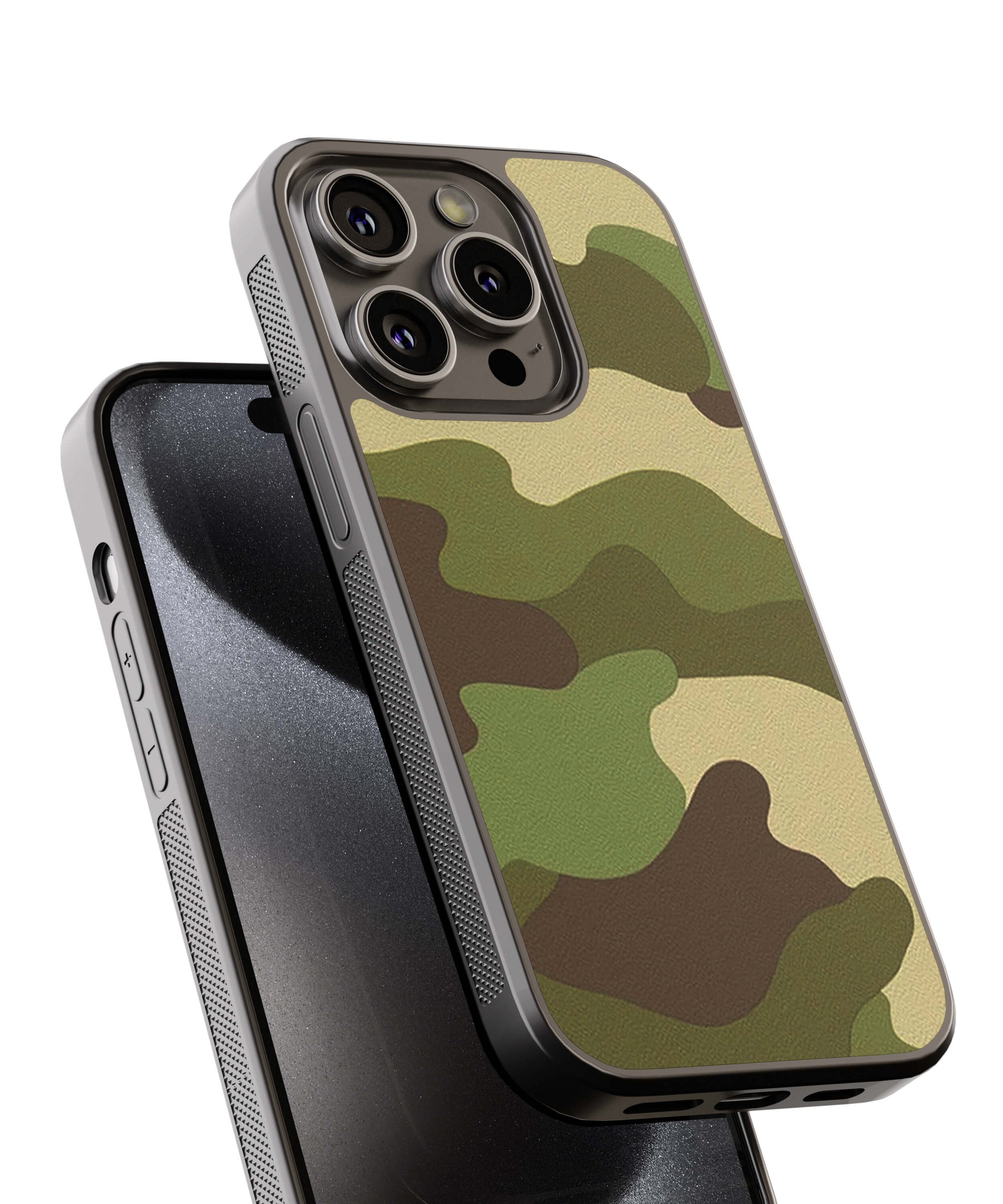 Cool Army Camouflage Pattern Back Cover for 2D Hybrid TPU And Metal CaseD2144Hybrid Metal TPU