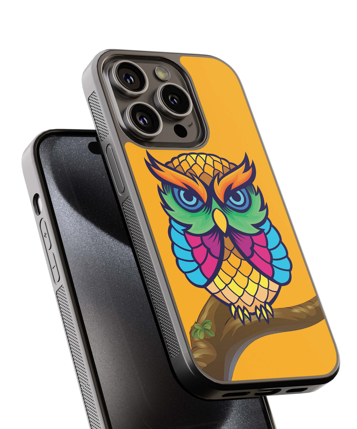 Cool Owl Back Cover for 2D Hybrid TPU And Metal CaseBG0052Hybrid Metal TPU