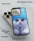 Cute Animated Cat Wearing A Peace Charm Back Cover for 2D Hybrid TPU And Metal CaseBT0039Hybrid Metal TPU