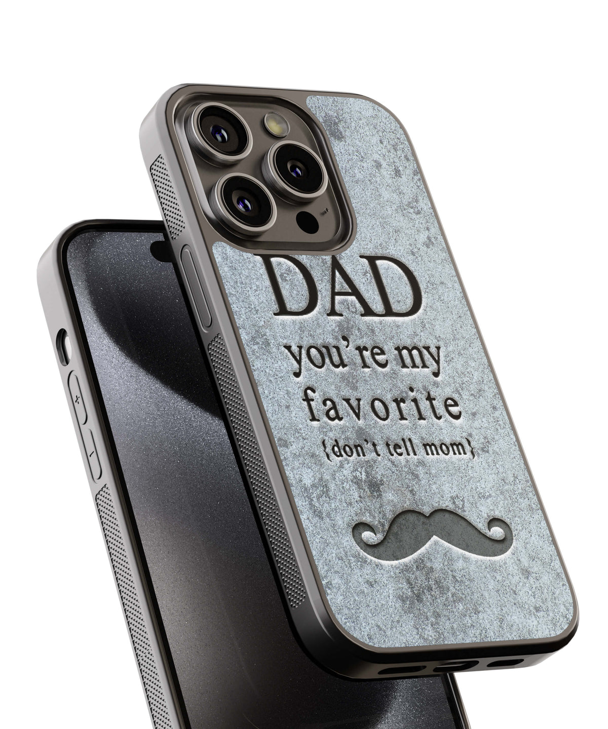 Dad You&#39;re my Favourite Back Cover for 2D Hybrid TPU And Metal CaseG0037Hybrid Metal TPU