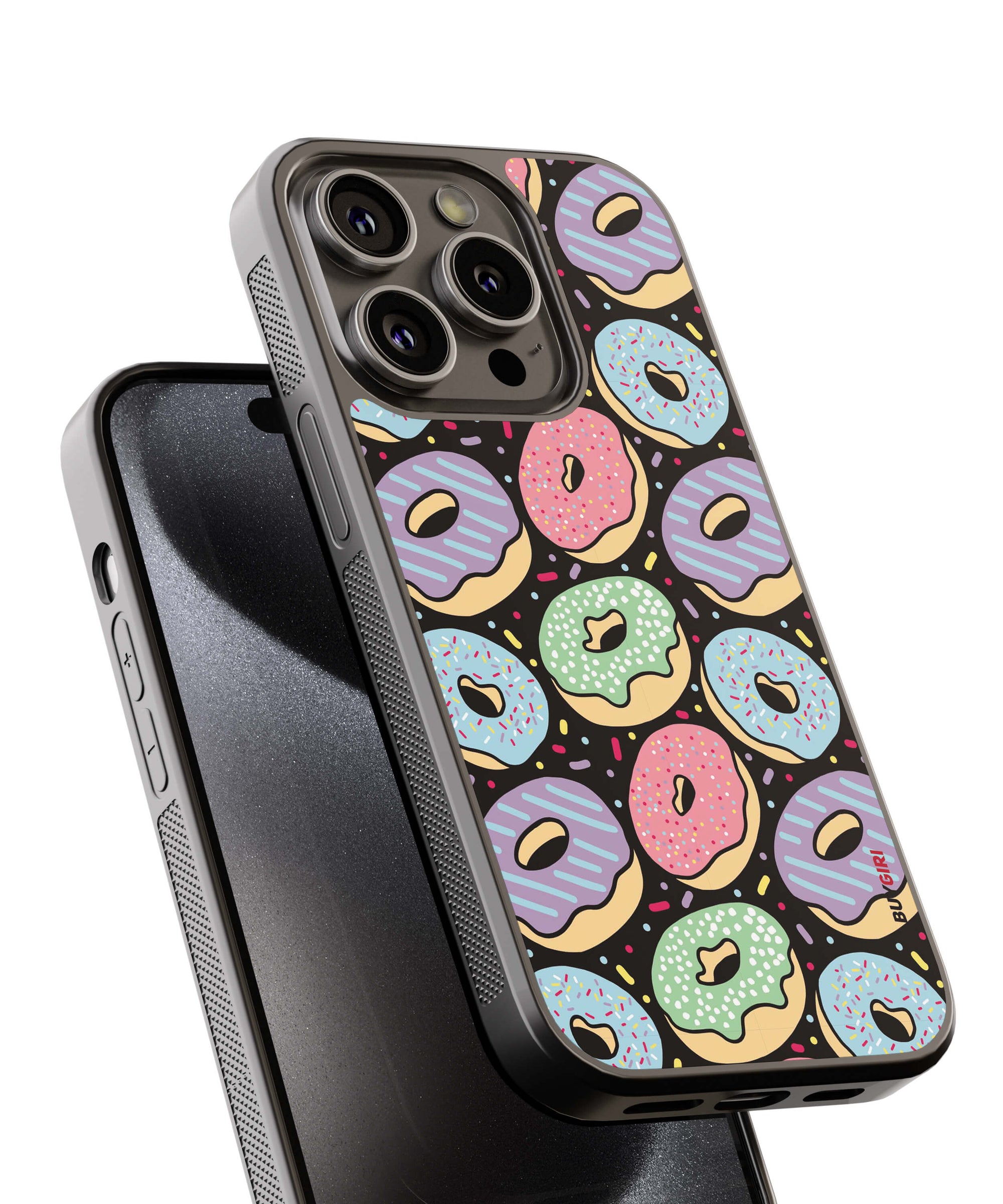 Donuts Back Cover for 2D Hybrid TPU And Metal CaseBG0049Hybrid Metal TPU