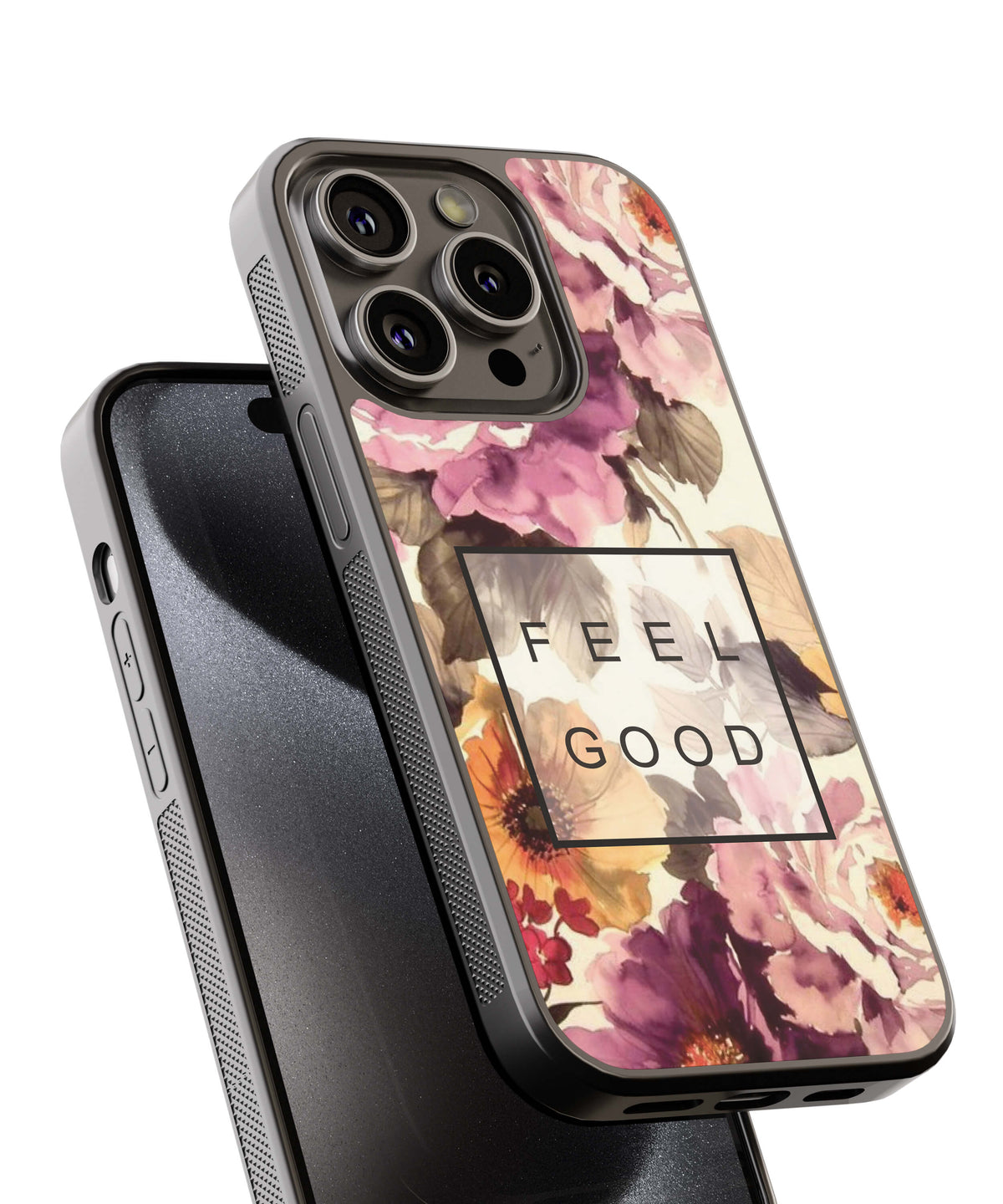 Feel Good Flowers Back Cover for 2D Hybrid TPU And Metal CasePS1324Hybrid Metal TPU