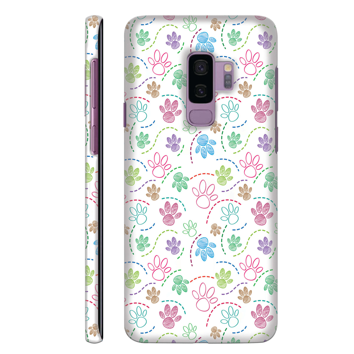 Floral Paws Back Cover for HardPlasticGF0013Hard Plastic