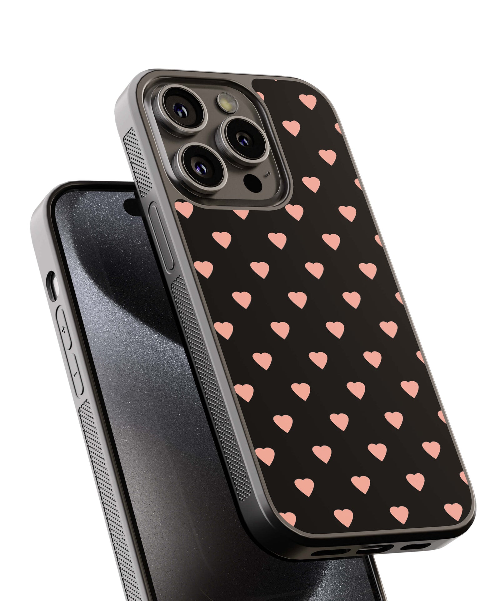 Hearts All Over Back Cover for 2D Hybrid TPU And Metal CasePS1318Hybrid Metal TPU