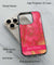 Hot Pink Marble with Name Back Cover for 2D Hybrid TPU And Metal CaseIK5010Hybrid Metal TPU