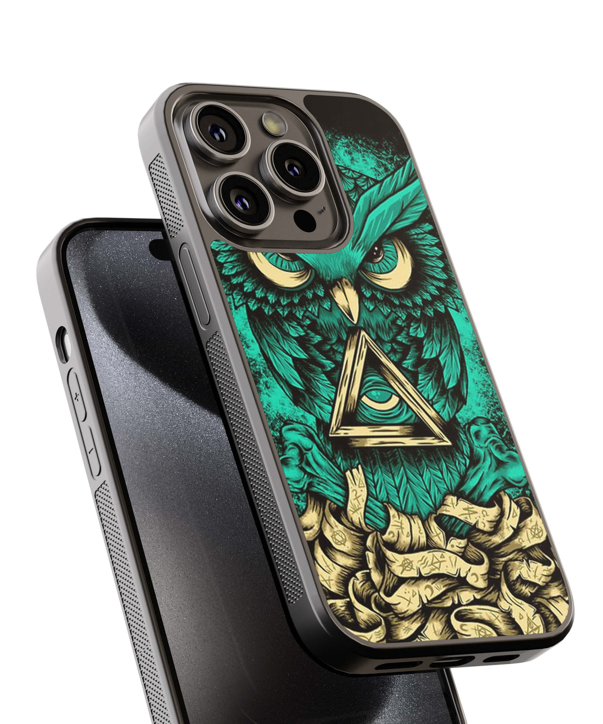 Illuminati Owl Back Cover for 2D Hybrid TPU And Metal CasePS1301Hybrid Metal TPU