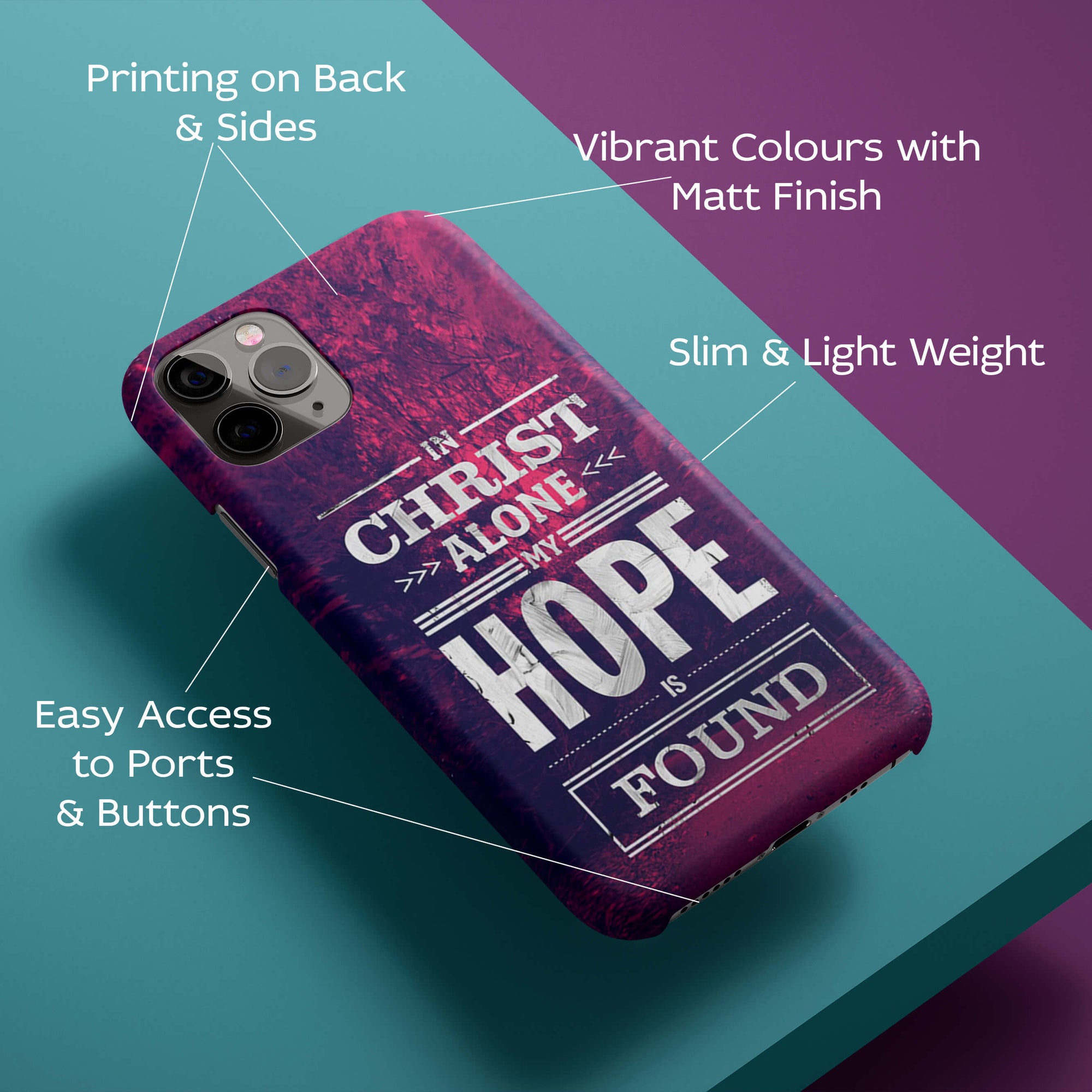 In Christ I Find Hope Back Cover for HardPlasticD2208Hard Plastic