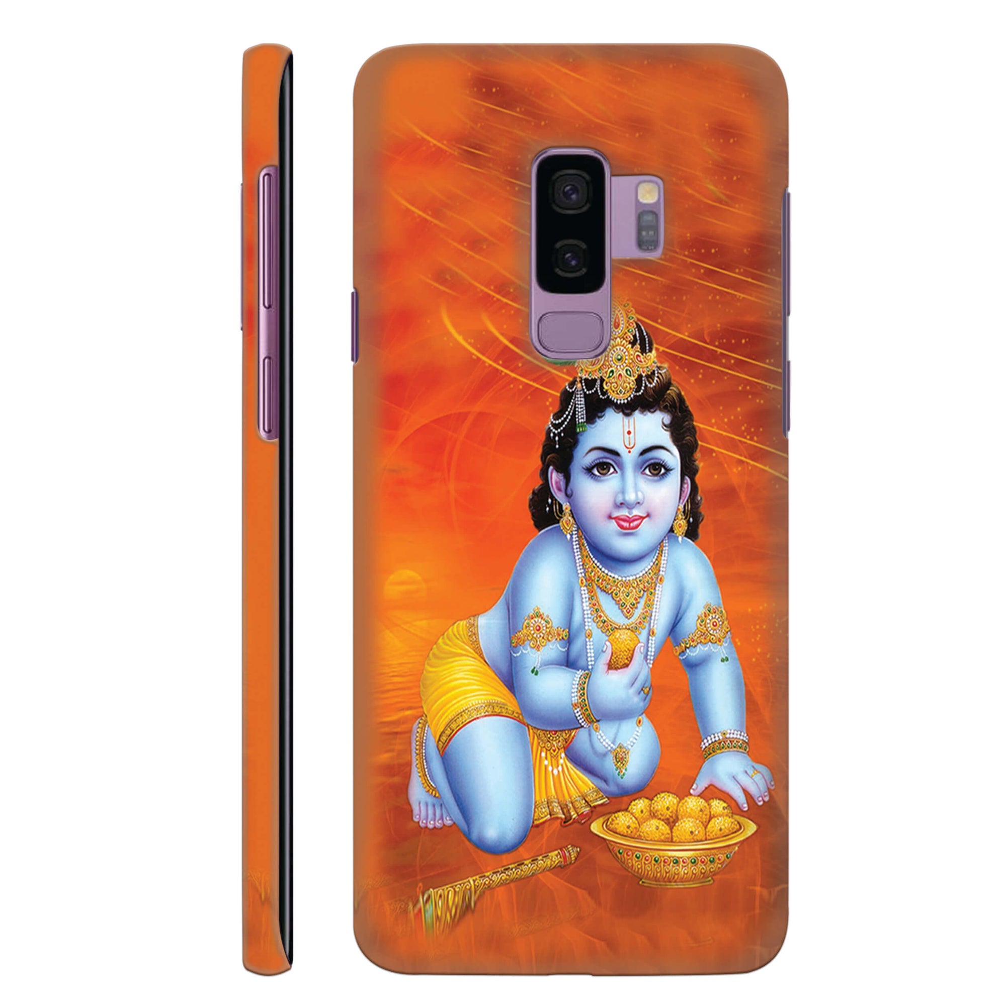 Krishna With Ladoos Back Cover for HardPlasticD1472Hard Plastic