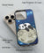 Lazy Panda Back Cover for 2D Hybrid TPU And Metal CaseGF0048Hybrid Metal TPU