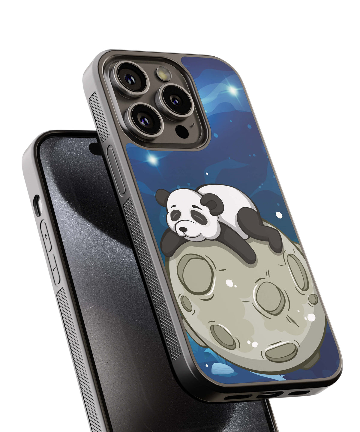 Lazy Panda Back Cover for 2D Hybrid TPU And Metal CaseGF0048Hybrid Metal TPU