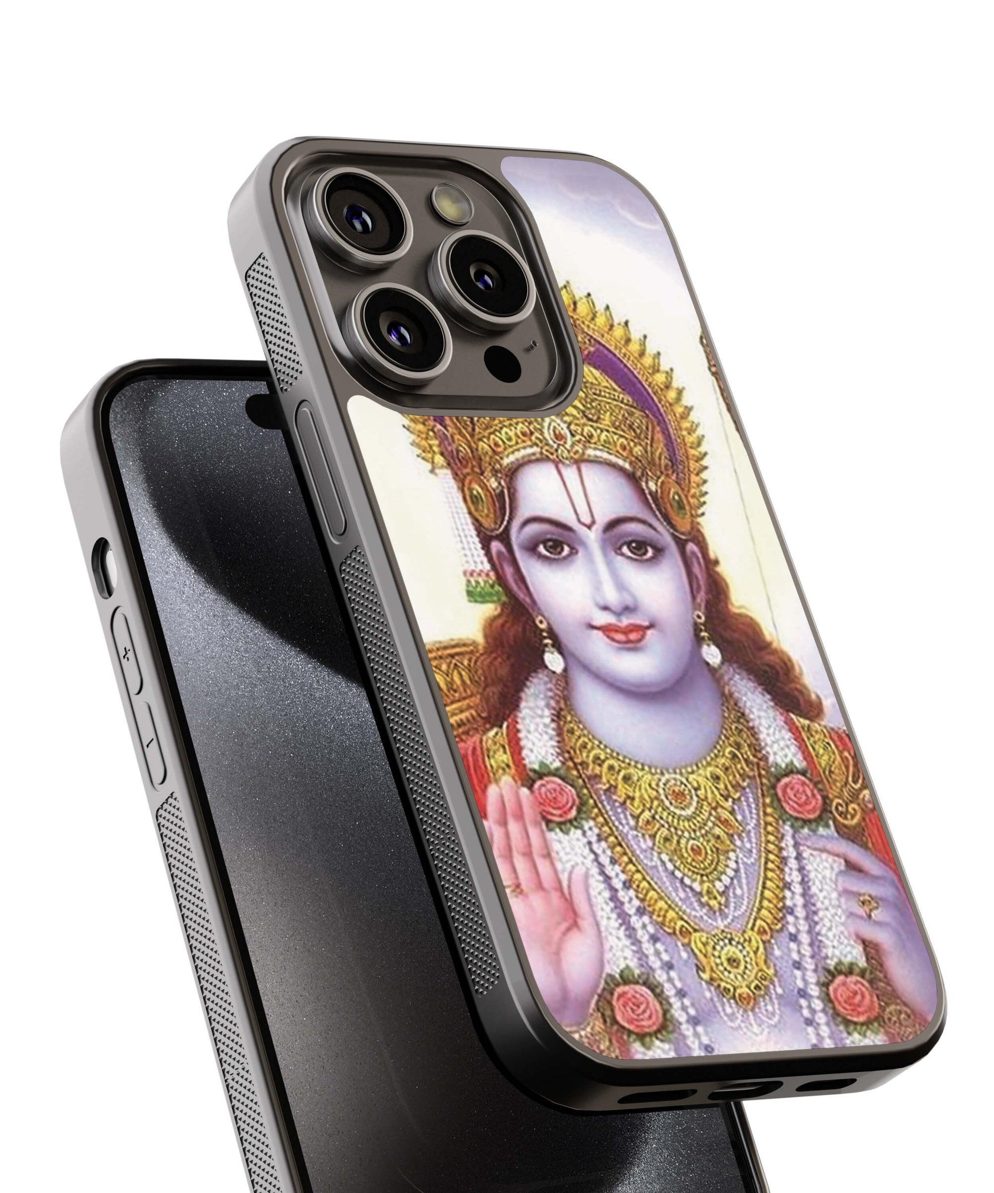 Lord Rama Potrait Back Cover for 2D Hybrid TPU And Metal CaseBT0249Hybrid Metal TPU