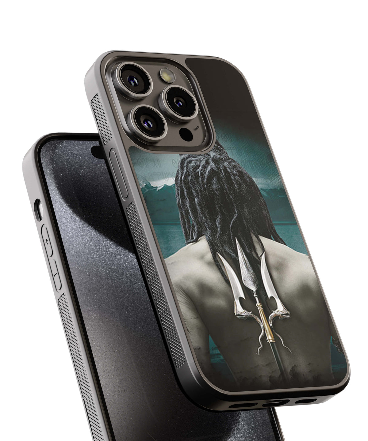 Lord Shiva Rear Pic Back Cover for 2D Hybrid TPU And Metal CaseBT0233Hybrid Metal TPU