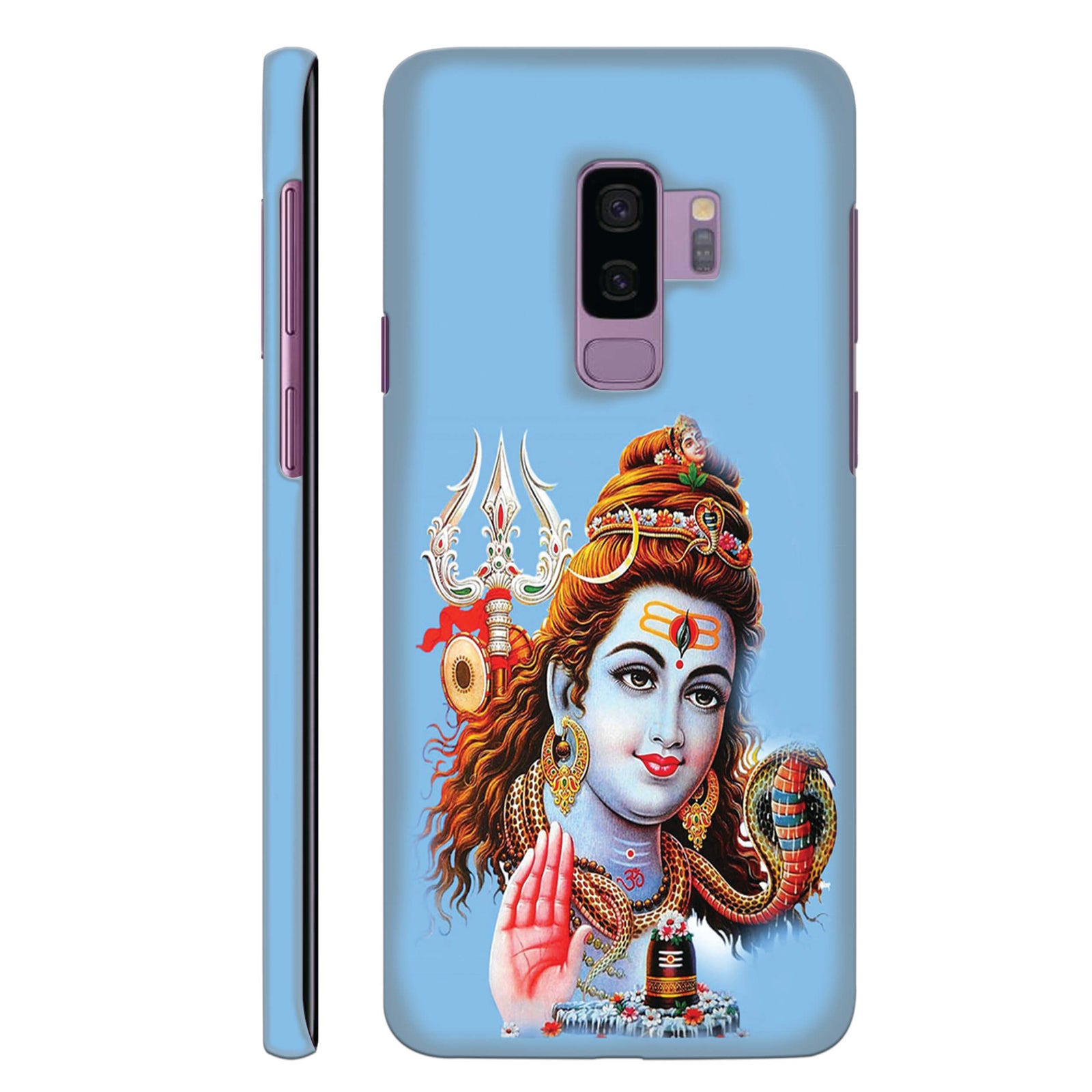 Lord Shiva With Calm Look Back Cover for HardPlasticD1563Hard Plastic