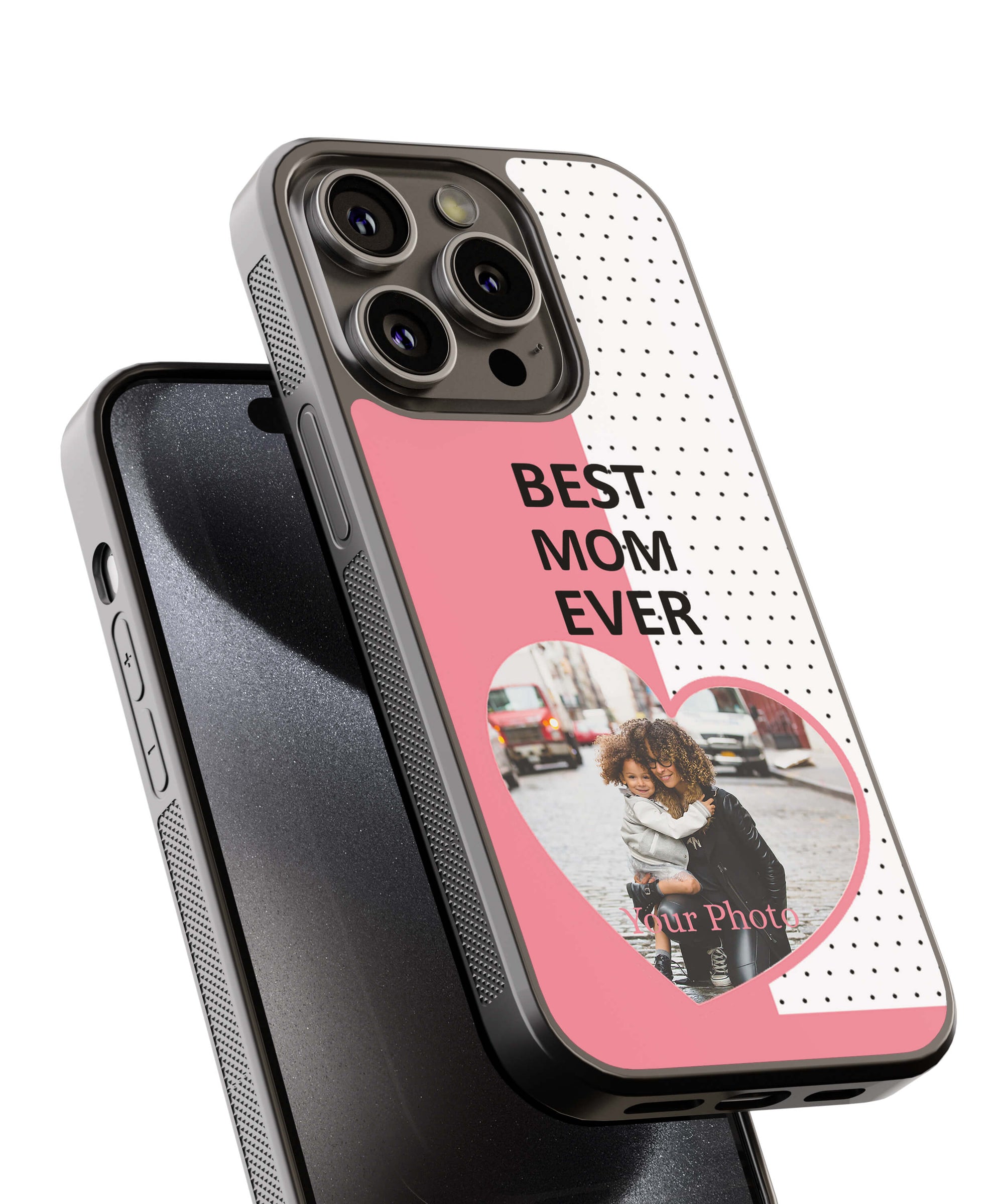 Love Mom Back Cover for 2D Hybrid TPU And Metal CaseA0524Hybrid Metal TPU