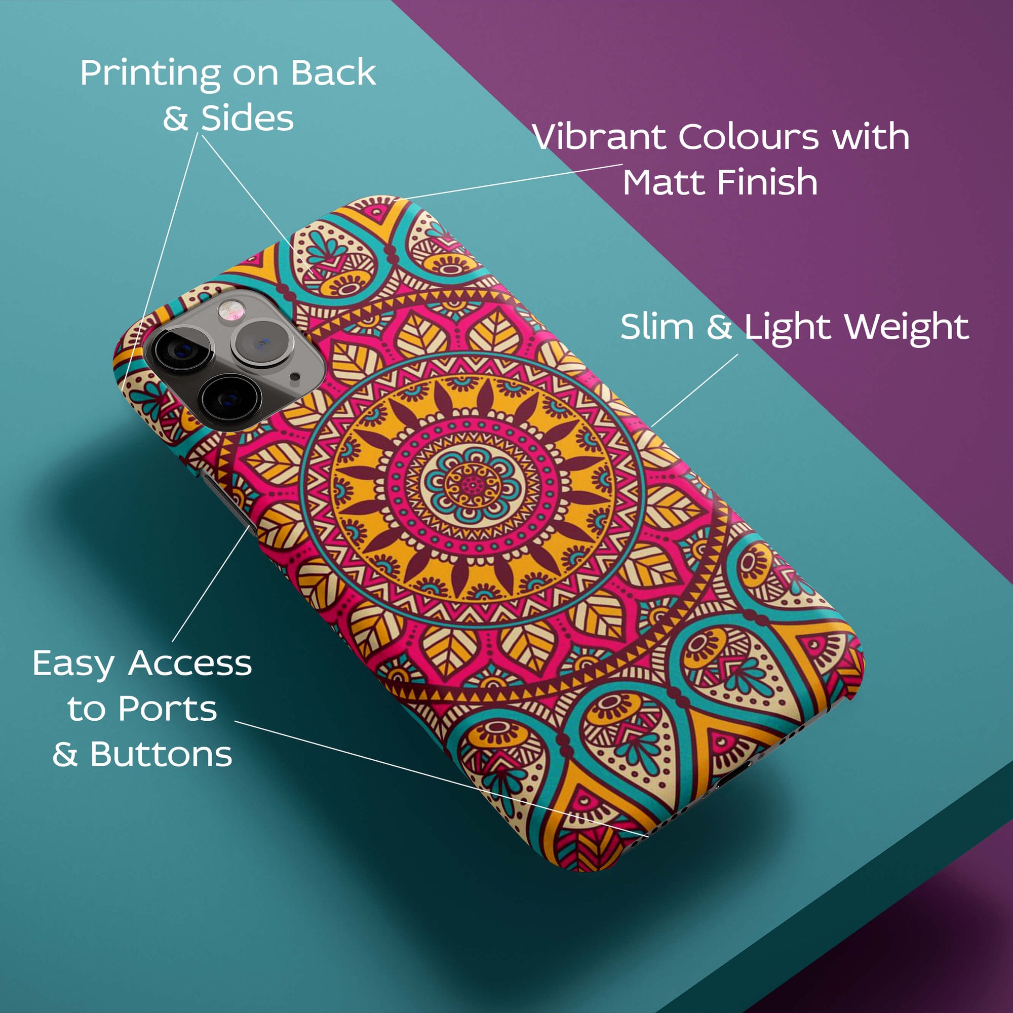 Mandala Back Cover for HardPlasticPS1309Hard Plastic