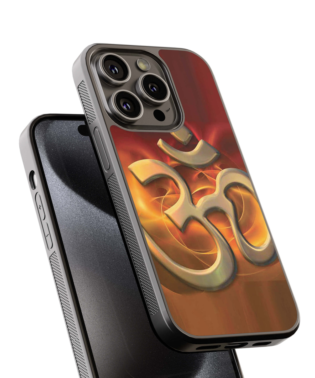 Om A Pious And Spiritual Word Of Hindus Back Cover for 2D Hybrid TPU And Metal CaseBT0248Hybrid Metal TPU