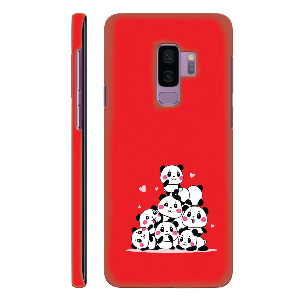 Panda Huddle Red Back Cover for HardPlasticAA0178Hard Plastic