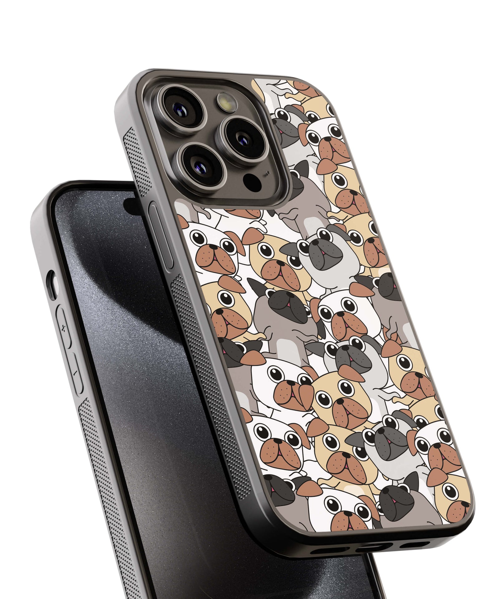 Peeping Dogs Back Cover for 2D Hybrid TPU And Metal CaseGF0016Hybrid Metal TPU