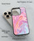 Pink Premium Marble Back Cover for 2D Hybrid TPU And Metal CasePS1319Hybrid Metal TPU