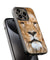 Portrait of Lion Back Cover for 2D Hybrid TPU And Metal CaseW0511Hybrid Metal TPU