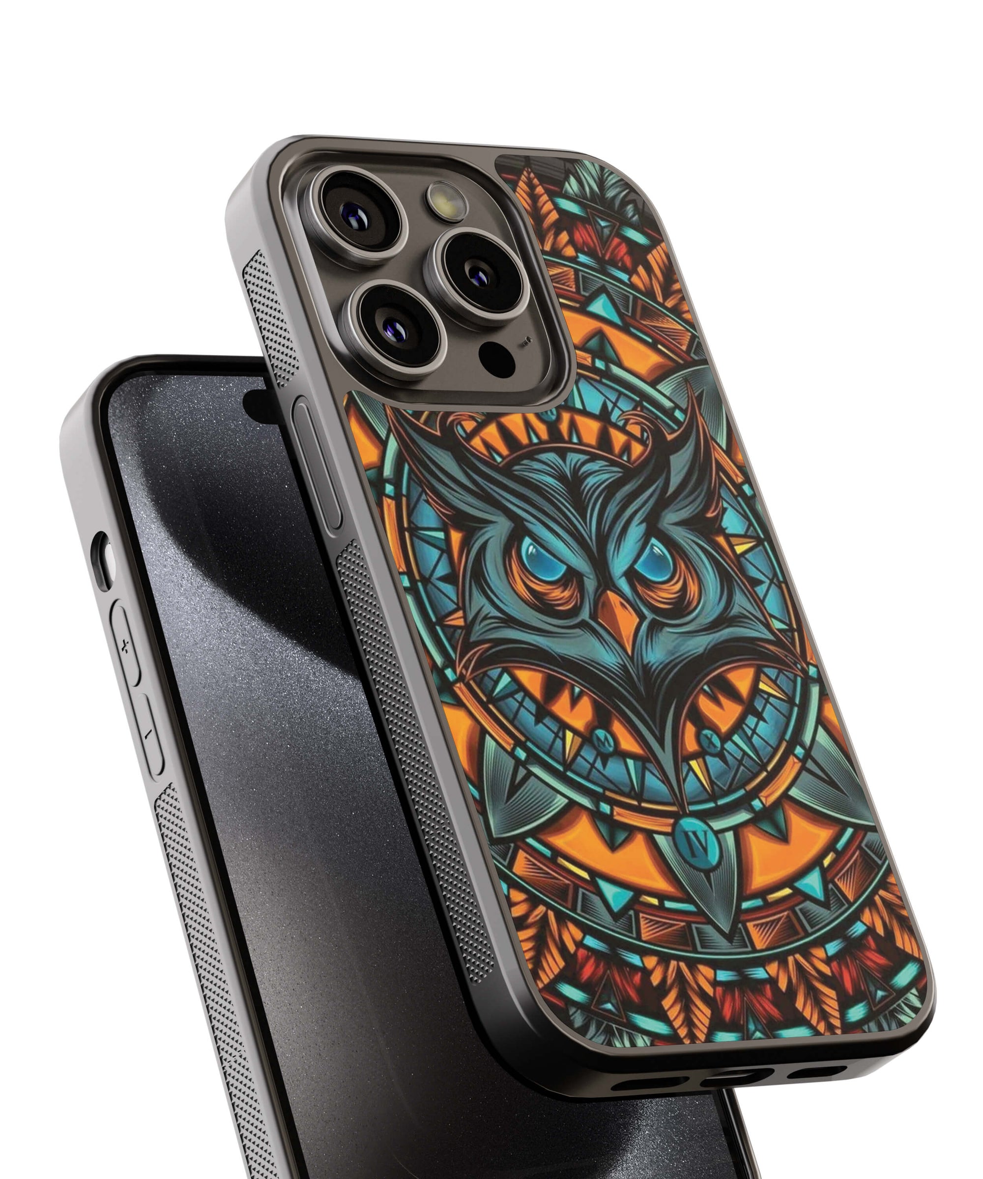 Premium Owl Back Cover for 2D Hybrid TPU And Metal CasePS1338Hybrid Metal TPU