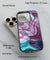 Purple Abstract Back Cover for 2D Hybrid TPU And Metal CaseGF0025Hybrid Metal TPU