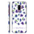 Purple Flowers with Name Back Cover for HardPlasticIK5005Hard Plastic