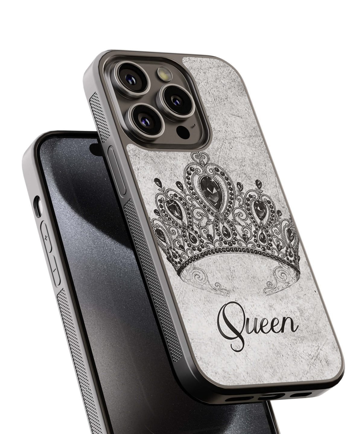 Queen Back Cover for 2D Hybrid TPU And Metal CaseBT0231Hybrid Metal TPU