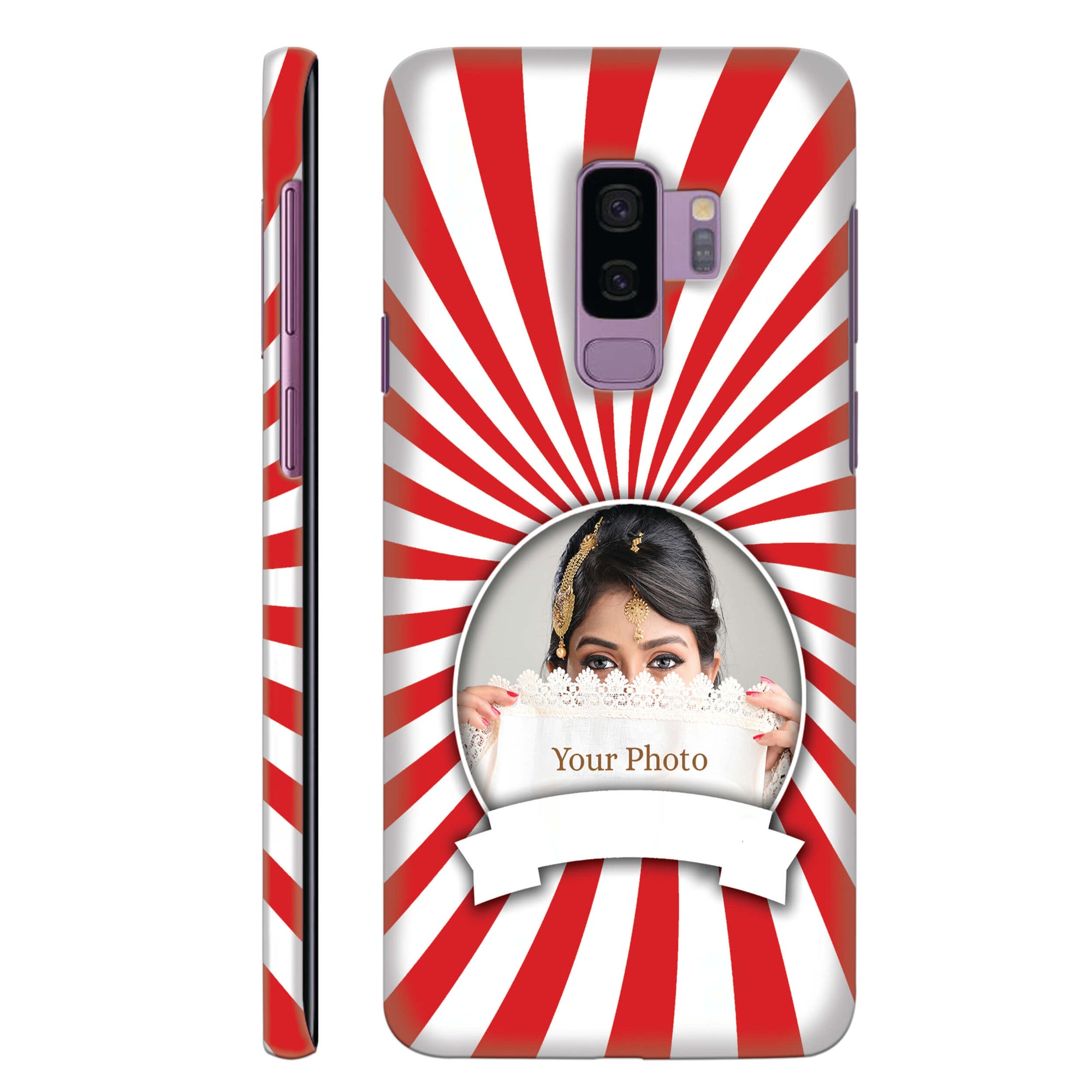 Red and White Frame Back Cover for HardPlasticA0527Hard Plastic