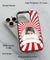 Red and White Frame Back Cover for 2D Hybrid TPU And Metal CaseA0527Hybrid Metal TPU